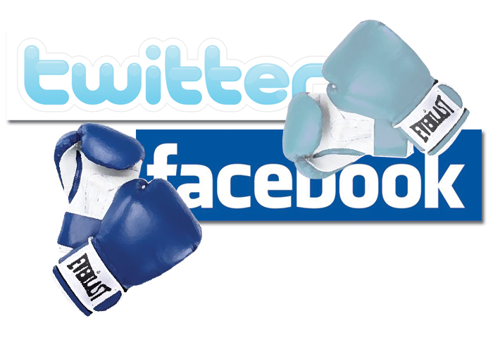 facebook vs twitter - razboiul social media