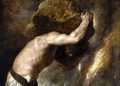 mitul lui Sisif - detaliu Pedeapsa lui Sisif de Titian